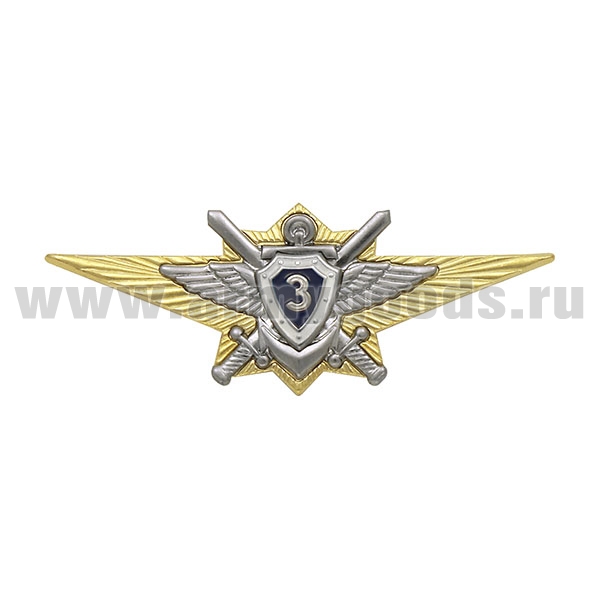 Значок мет. Классность офиц. ВС РФ 3 класс нов/обр