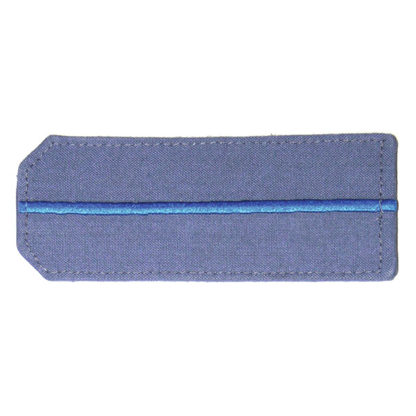 Погоны из рубаш. ткани серо-голуб. с 1 вышит. голуб. просв. на рубашку