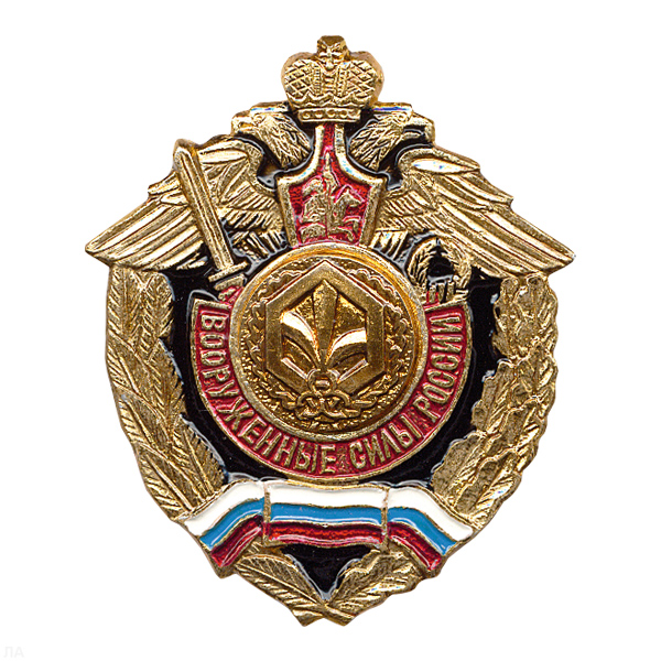 Значок мет. РХБЗ (серия ВС России (орел, крылья в стороны)