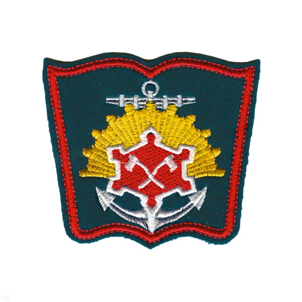 Шеврон вышит. ВИТУ нов/обр (книжка) фон "морская волна"