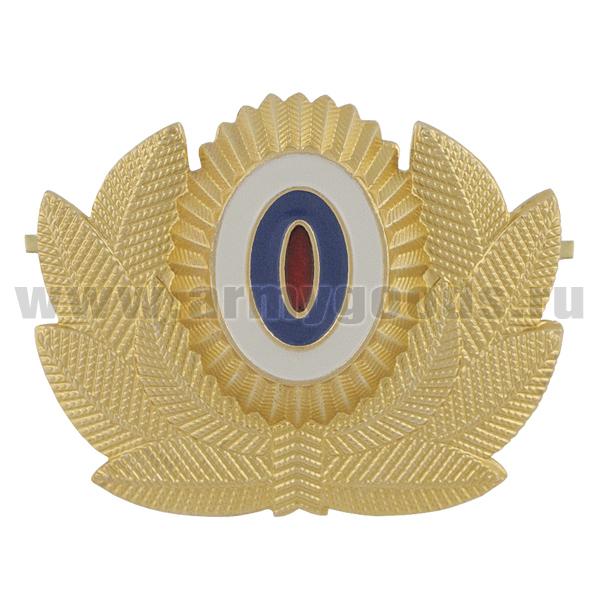 Кокарда мет. МЧС нов/обр (без розы ветров) большая зол. (узкий овал)