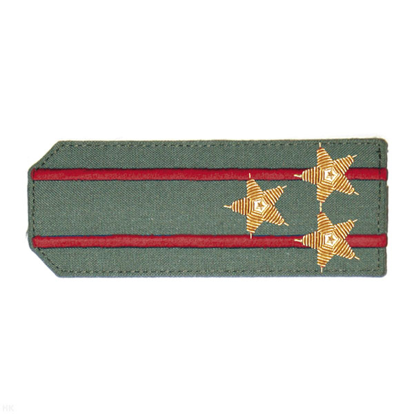 Погоны из рубаш. ткани оливк. с вышит. 2 крап.и просв., вышит. канителью (полковник)