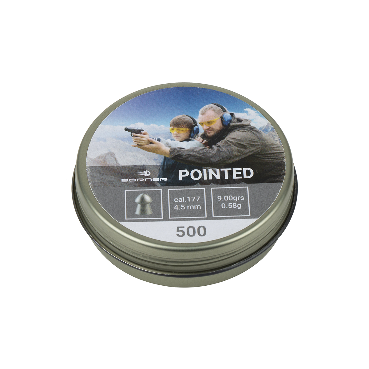 Пули Borner "Pointed" (4,5 мм) 500 шт.