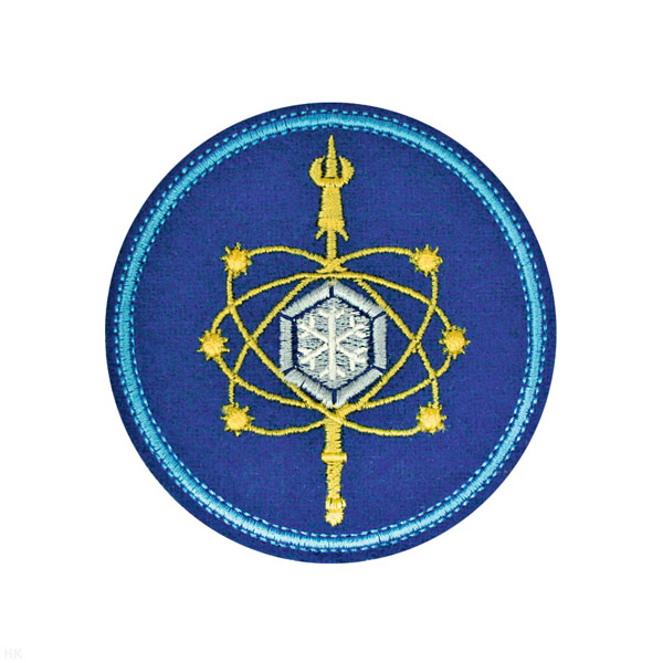 Шеврон вышит. В.ч. №… космических войск (снежинка) Якутия