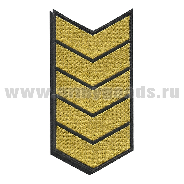 Нашивки вышит. (черн. фон, желт. вышивка) для контрактников 25 год (на липучке)