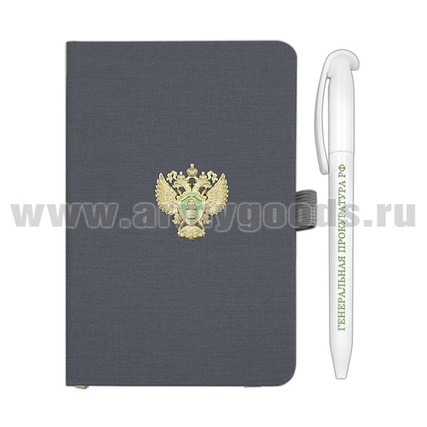 Записная книжка в комплекте с шариковой ручкой (Прокуратура)