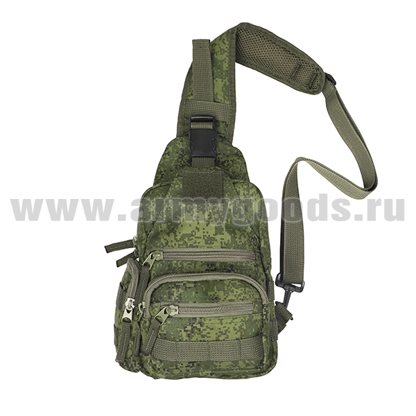 Сумка на грудь ("груша") "русская цифра" (16x8x32 см)