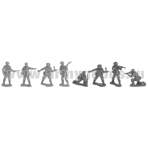 Набор игрушек пластмассовых "Британские парашютисты" (солдатики 8 шт)