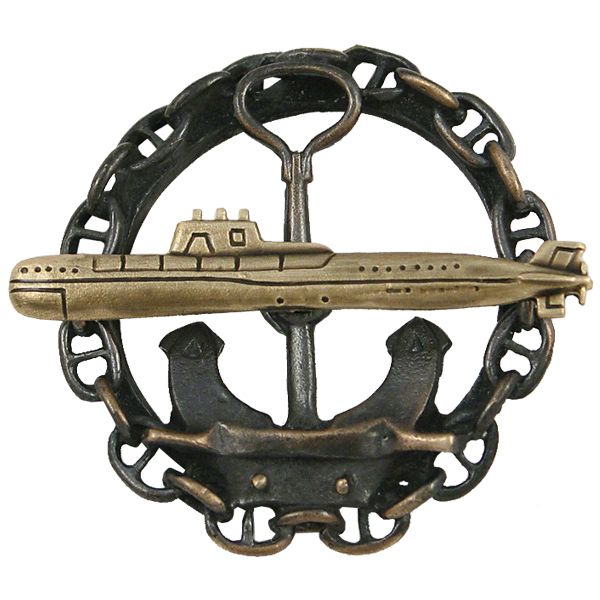 Значок мет. ПЛ на якоре, в цепи (К-141 "Курск")