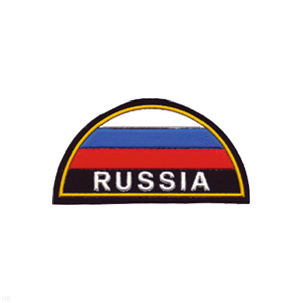 Шеврон пластизолевый RUSSIA (полукруг МЧС триколор)