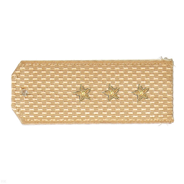 Погоны чисто-крем., вышит. канителью (ст. прапорщик)