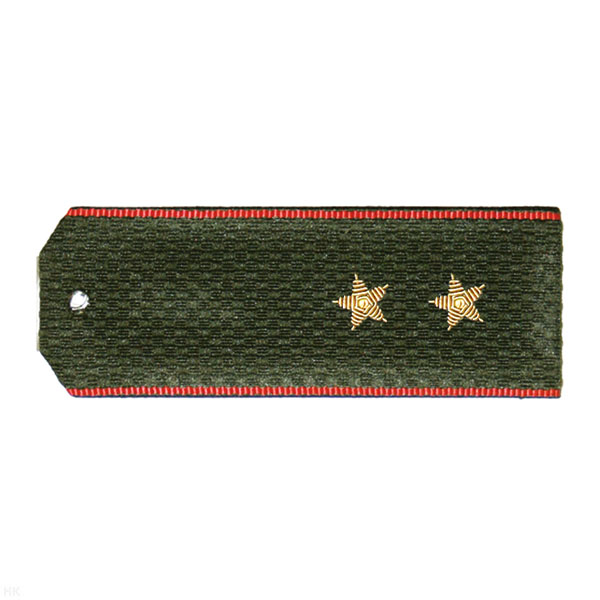 Погоны ОВ оливк. с красн. кантом, вышит. канителью  (прапорщик)