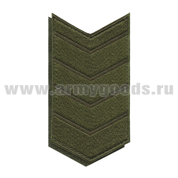 Нашивки вышит. (оливк. фон, оливк. вышивка) для контрактников 21 год (на липучке)