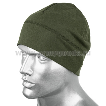 Шапка трикотажная оливковая