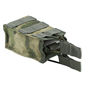 Подсумок открытого типа вертикальный для 2 маг АК ("мох" (A-TACS FG) (с системой крепления "MOLLE") 