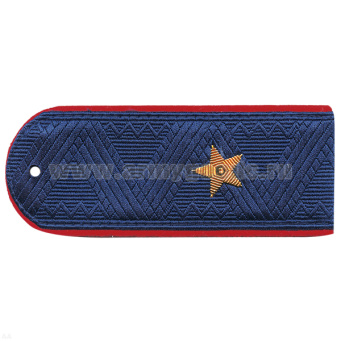 Погоны Внутренней службы МВД генерал-майор на куртку (синие с красным кантом)