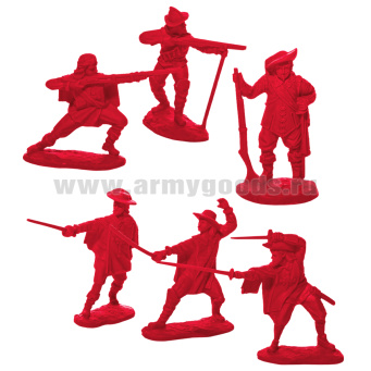 Набор игрушек пластмассовых "Гвардейцы кардинала" (фигурки 6 шт) арт. 12081