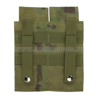 Подсумок для 2 магазинов АК ("мох" (A-TACS FG)) (с системой крепления "MOLLE") Китай