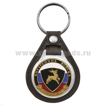 Брелок с эмблемой на виниловой подкладке ВВ олень