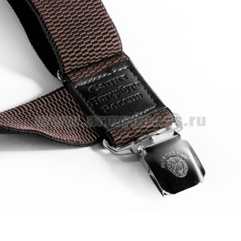 Подтяжки рифленые "Ратник" коричневые