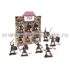 Набор игрушек пластмассовых "Римляне" (солдатики 6 шт)