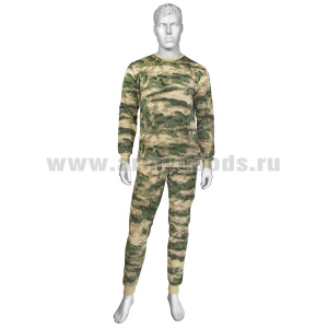 Белье зимнее х/б с начесом "мох" (A-TACS FG) (фуфайка и кальсоны) р-ры с 44 по 60