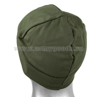 Шапка трикотажная оливковая