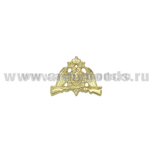Значок мет. Орел Росгвардии на ружьях