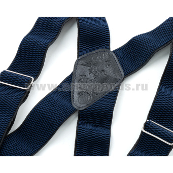 Подтяжки рифленые "Ратник" синие