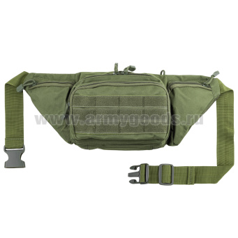 Сумка поясная оливковая (с системой крепления "MOLLE")