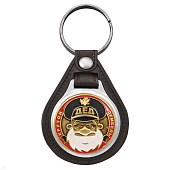 Брелок с эмблемой на виниловой подкладке Дед (крутой дембель) черн.