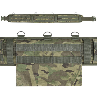 Пояс тактический малый "мультикам" (ширина 10 см) с системой крепления "MOLLE" и отсеком под баллистический пакет