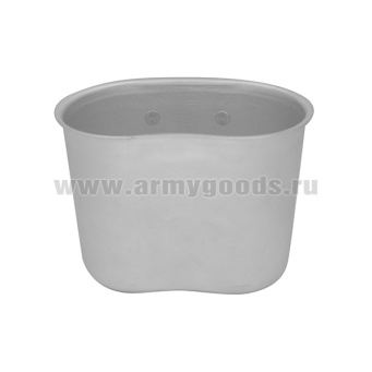 Фляга алюминиевая не крашеная (0,8 л) с емкостью для разогрева пищи (0,5 л) в чехле