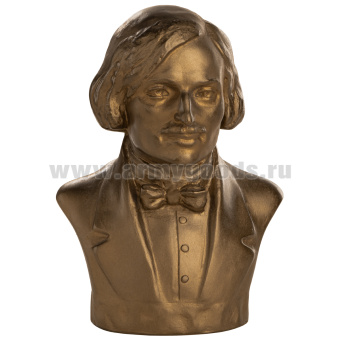 Бюст Гоголя Н. В. (гипс, цвет по наличию на складе, высота 18 см)