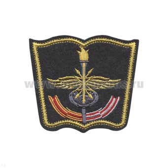Шеврон вышит. ВАС нов/обр (книжка) серый фон