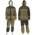 Костюм зим. Горка песочный с оливк. вставками (флисовый подклад у куртки) 100% хлопок (палаточная ткань)