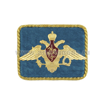Погончики с мет. орлом РА бол. (на голубом фоне) с золотым люрексным кантом