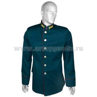 Китель мужской п/ш МО парадный "морская волна" (воротник-стойка) ТУ 858-6521-2018 ("маломерка") р-ры с 62